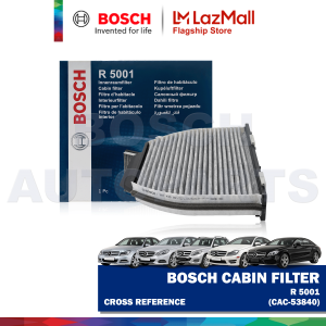 Bosch Activated Carbon Cabin Filter for C-Class Sedan W204 E-Class Sedan W212 GLK-Class X204