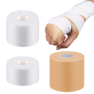 White Sports Tape Foam Underwrap Bandage Sport Fitness Tape Pain Care Elastic Support Bandage Suitable for Fingers Ankles Wrist