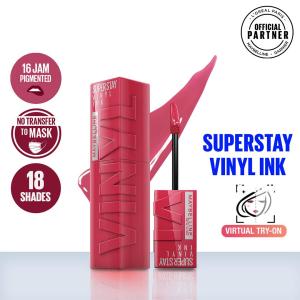 MAYBELLINE Superstay Vinyl Ink/lipstik matte/liptstik tahan lama/lipstik tahan air/lipstik waterproof