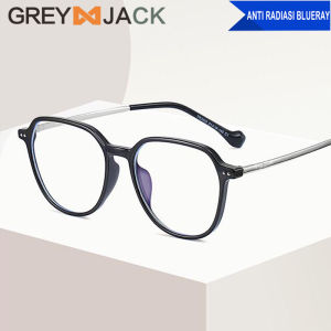 Grey Jack Kacamata Frame Anti Radiasi Blueray Fashion TR90 Fashion Pria dan Wanita Style Korea FA 2002