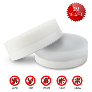 5M Clear Windproof Pull Door Bottom Window Sealing Silicone Strips Dust Proof Self-adhesive Tape Noise Weatherstrip