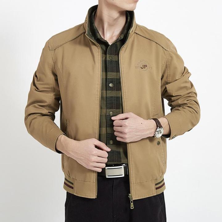 Winter Jacket Men Double-sided Military Jackets Coats Pure Cotton