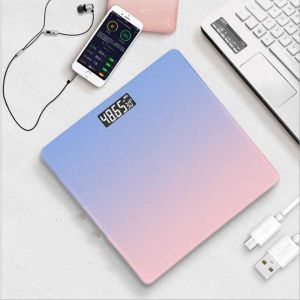 TIMBANGAN BADAN DIGITAL USB CHARGER BODY FAT MENYALA DAN PADAM OTOMATIS TIMBANGAN USB CHARGER TIMBAN