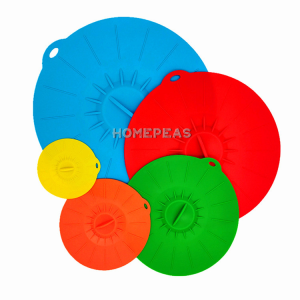 Homepeas® Silicone Food Fresh-keeping Lid 5pcs/set Leak-proof High-temperature Resistant Silicone Sealing Cover