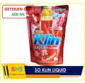 So klin Liquid Deterjen Cair Soklin Sabun Cuci Konsentrat Ukuran 400 ml Bersih Cemerlang Harum Tahan Lama. 