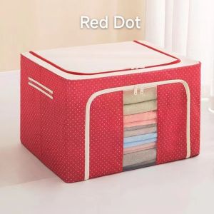 72L/100L Oxford Storage Box Foldable Extra Large Detachable Cloth Storage Cloth Organiser Steel Frame Kotak Simpanan Oxford Foldable Extra Large Detachable Storage Box with Steel Frame