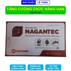Viên uống Nagantec Nam Dược hỗ trợ tăng cường chức năng gan - Hộp 50 viên mềm