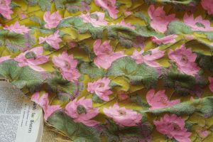 Lotus Yarn-dyed Fabric Jacquard Fabric Summer Sewing Womens Skirt  Luggage Fabric TJ22185