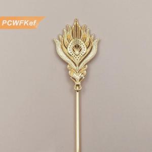 【PCWFKef】 10 Miếng Hợp Kim Phoenix Lông Hàn 163x3.3Mm Sắt Tóc Stick DIY Trang Sức Phụ Kiện