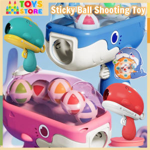 Childrens Dinosaur Sticky Ball Shooting Toy Cartoon Whale Sticky Ball Practice Family Party Game