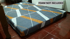 4 INCHES CANADIAN COTTON FOAM COVER LONG ZIPPER (RANDOM DESIGN/COLOR!)