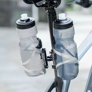 ROCKBROS Bike Bottle Holder Converter Bottle Cage Bicycle Bottle Holder Adapter Adjustable Water Bottle Cage HandleBar Mount
