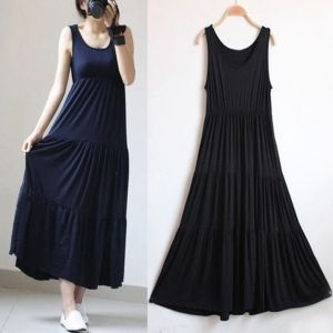 Burberfly Dress-Women Maxi Dress High Waist Maxi Long Skirt Casual Cake Dress Skirt On Sales