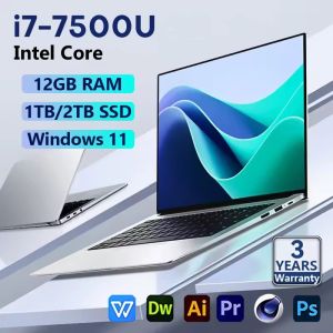 2026 Ultra Slim i7 Laptop Computer 14.1 Inch Windows 11 12GB DDR4 1TB 2TB SSD Intel Core i7 7500U 1920*1080 Office Notebook Gaming Laptops