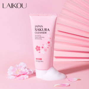 LAIKOU Japan Sakura Brightening Cleanser Face Wash 150g Pembersih Muka Oil Control Facial Wash