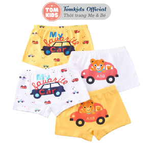 Quần Chíp Bé Trai Quần Lót Bé Trai Chất Liệu Vải COTTON Co Giãn Đàn Hồi Tốt Họa Tiết Ô Tô Quần Lót Bé Trai