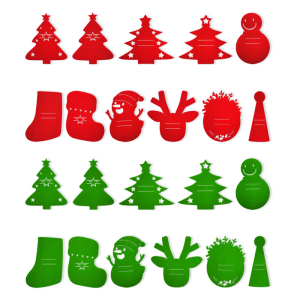 Efficient Christmas Utensil Set With Placemat Polyester Dining Decors For Family Bonding And Holiday Meals