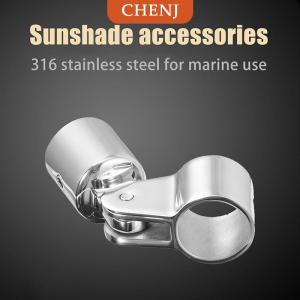 [COD] CHENJ 1ชิ้นตัวติดด้านบนของเรือ Bimini ฝาครอบสไลด์ดาดฟ้าบานพับฝาปิดปลายท่อ19-32มม. อุปกรณ์เสริมสำหรับกระโจมปลายท่อ