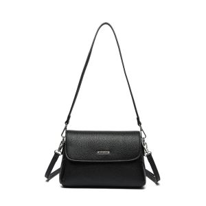 HONYAN Emily Tas Selempang Wanita Tali Pendek Kulit Sintentis Penutup Magnet Kekinian