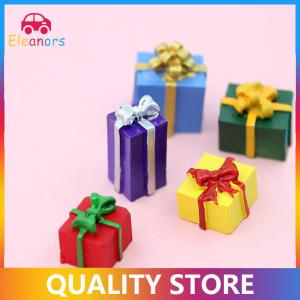 Eleanor 5PCS 1/12 Scale Miniature Dollhouse Christmas Gift Box Decoration Accessories
