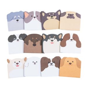 KAKA 240cps Dog Cat Sticky Notes Animal Shaped Cartoon Notepad Creative Self-Adhesive Memo Pad Stationery