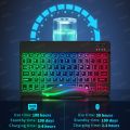 [🇵🇭 Stock&COD] GOOJODOQ 10inch Wireless Bluetooth Keyboard for Cellphone or RGB Keyboard and Mouse Set For iPad or Laptop Backlit Keyboard For All Smart Phone Samsung Xiaomi Vivo Huawei Android Phone Also For iPhone. 