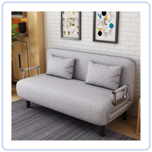 【COZYCASA】Foldable Fabric Sofa Bed / Adjustable Backrest Convertible Lounge Chair