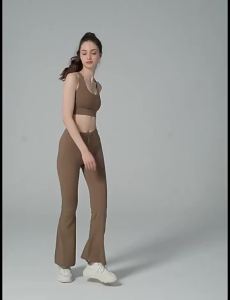 original alo Áo tập yoga ngắn tay t Áo thun cotton nguyên chất thoáng khí dáng rộng in chữ dành cho nam nữ áo đôi phong cách thể thao thường ngày.
