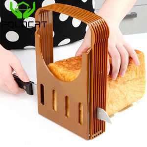 Polocat Thickened bread slice rack toast slicer bread cutter bread cutting rack cutting square package toast slicer tool