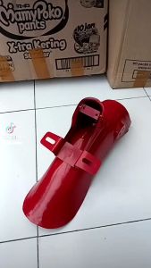 SPAKBOR BELAKANG HONDA C70 BUNTUT SLEBOR C70 SELEBOR BELAKANG PITUNG FULL BESI TEBEL CAT KATINGAN MERAH
