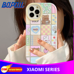 Casing Xiaomi Redmi Note 10 5G / Poco M3 Pro Soft Case Cute Bear UCK Block Transparant Premium With pelindung kamera