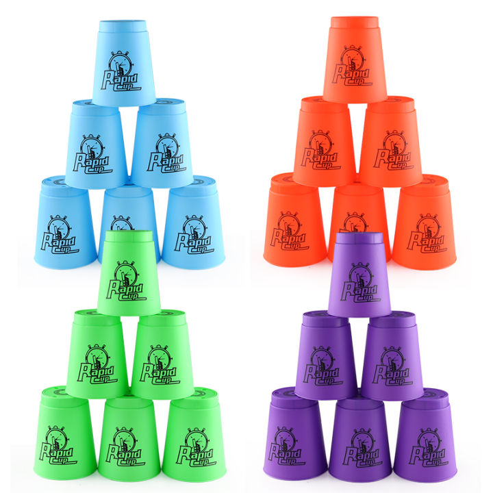 Sport Stacking Cups 12Pcs Set Plastic Stacking Quick Stack Cups Speed ...