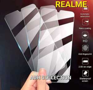 ANTI GORES KACA BENING TIPE REALME 33 PRO 5 5i 5 PRO 6 6i 6PRO 7  7i 7 PRO 8 8i 8 PRO 9 9i 9 PRO C1C2C3C11C11 2021C15C17C20C21C21YC25C30C31C33C35. ANTI GORES KACA PELINDUNG LAYAR HANDPHONE.