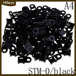 [Hillarys] ตัวยึดฐานยึดแบบยึดสำหรับยึดสายลวดพลาสติกมีซิปผูกด้วยสกรู100ชิ้น