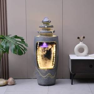 Flowing Water Ornament Circulating Water Living Room Fountain Desktop Wealth Feng Shui Wheel Office Wealth Decoration