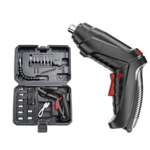 Multifunctional Electric Screwdriver Drill Set with Speed Control Rechargeable Power Tool Kit with Carry Case Rainbow Culture