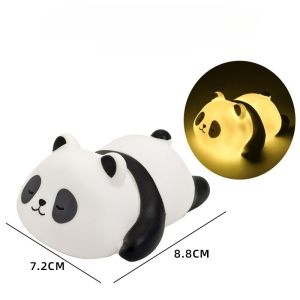 Panda LED Night Light Living Room Cute Panda Lamp Bedside Decor Creative Kids Night Light Birthday Gift Cake Decor