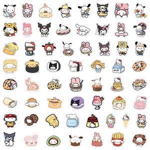 100 Stickers Paw Patrol Creative Stickers Handbook Material Decoration Laptop Water Cup Helmet Cut-Free Small Stickers