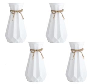 Lightweighted Flower Vases Flower Holder With Ceramic Look Designing Flower Bottle For Weddings And Parties