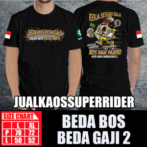 BAJU KAOS DISTRO BEDA BOS BEDA GAJI 2