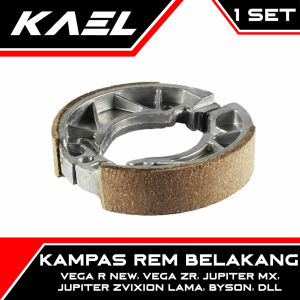 Kampas Rem Belakang Vixion Lama-Old & Jupiter Z & Jupiter MX & Vega R New-Vega ZR & Scorpio Z & Byson Kamvas Brakeshoe Breakshoe Brake Break Shoe
