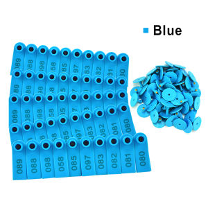 100Pcs Goat ear tag set (Ear tags marker applicator+001-100 Numbered livestock ear tags) for cattle cow pig goat sheep