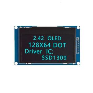 128x64 Pixel Display Module 2.42Inch Wide Viewing Angles For Instrumentation And Compactly Electronics