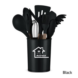 MEEVIDA 12Pcs Cooking Tools Kitchen Cookware Set Silicone Utensils Cooking Set Kitchen Accessories Sets/12PCS Kitchenware Set Cooking Tools Set Cutleries Set  Kitchen Cookware Set Silicone Utensils Cooking Sets 厨具12件