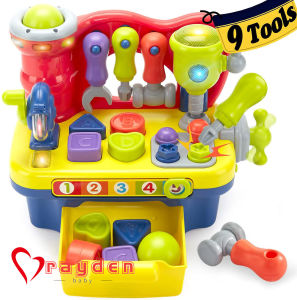 Toys for 1 Year Old Boy Gifts Toy Multifunctional Music Light Workbench for Baby Toys 6 to 12-18 Months Toddler Toys Age 1-2 Baby Boy Toys Gifts Toys for 2 3 Year Old Boy Girl Birthday Gift