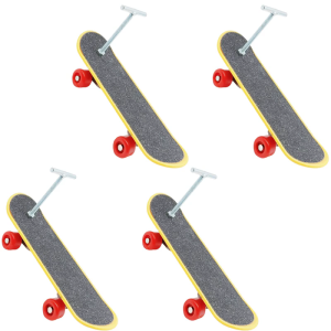 Mini Pet Skateboard Set 4PCS Plastic Bird Training Props For Parrots Reptiles Exercise Toy Safe Entertainment