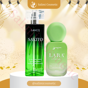 COMBO Xịt Khử Mùi Hôi Nách SAKITO 50ml & LARA CLEAR 40ml Khử Mùi Toàn Thân Ngăn Tiết Mồ Hôi