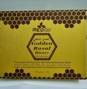 100% Orignal Golden Royal Honey 24 Sachets 10g