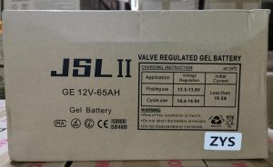 Solar Gel Type Battery JSLII 12V 65AH-250AH Valve Regulated Gel Type Battery