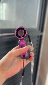 199 Speed Mini Fan Portable Handheld Fan LED Display USB Rechargeable Cooling Fan Pocket Fan Outdoor Camping Travel迷你小风扇
